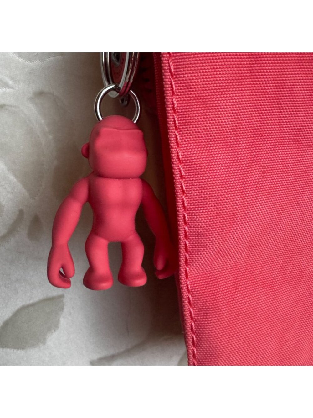 Kipling Red Eldorado Small Crossbody Wallet Purse With Monkey Charm - Picture 3 of 12